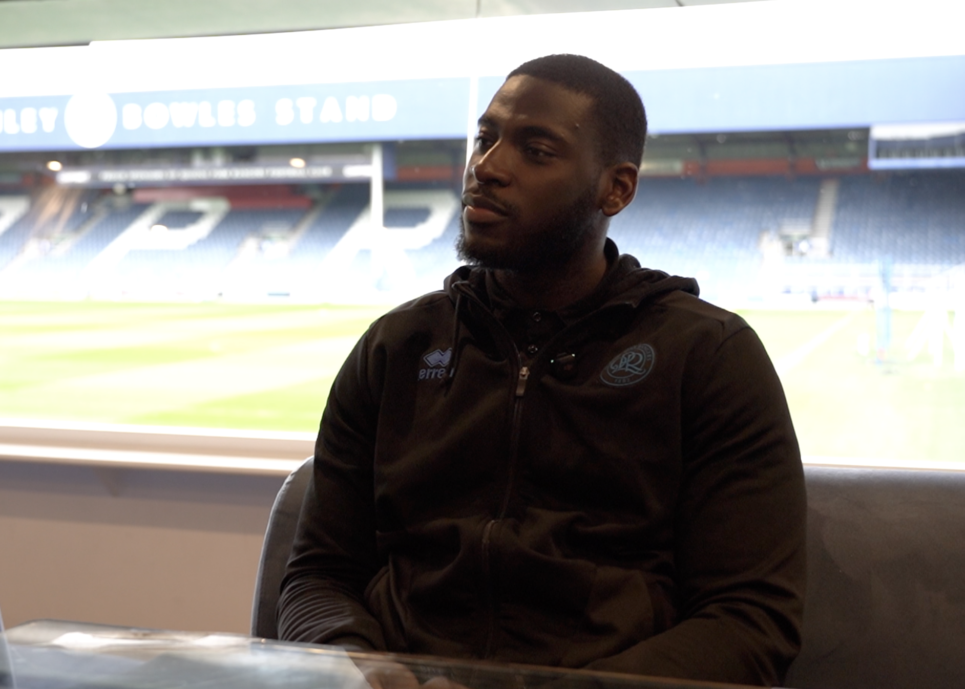 Interview shot at QPR's Loftus Road stadium for the QPR Trust